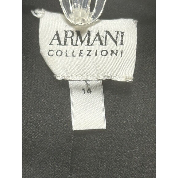 Armani‎ Womens 14 Lana Wool Cashmere Black Cardigan Sweater - Picture 5 of 8
